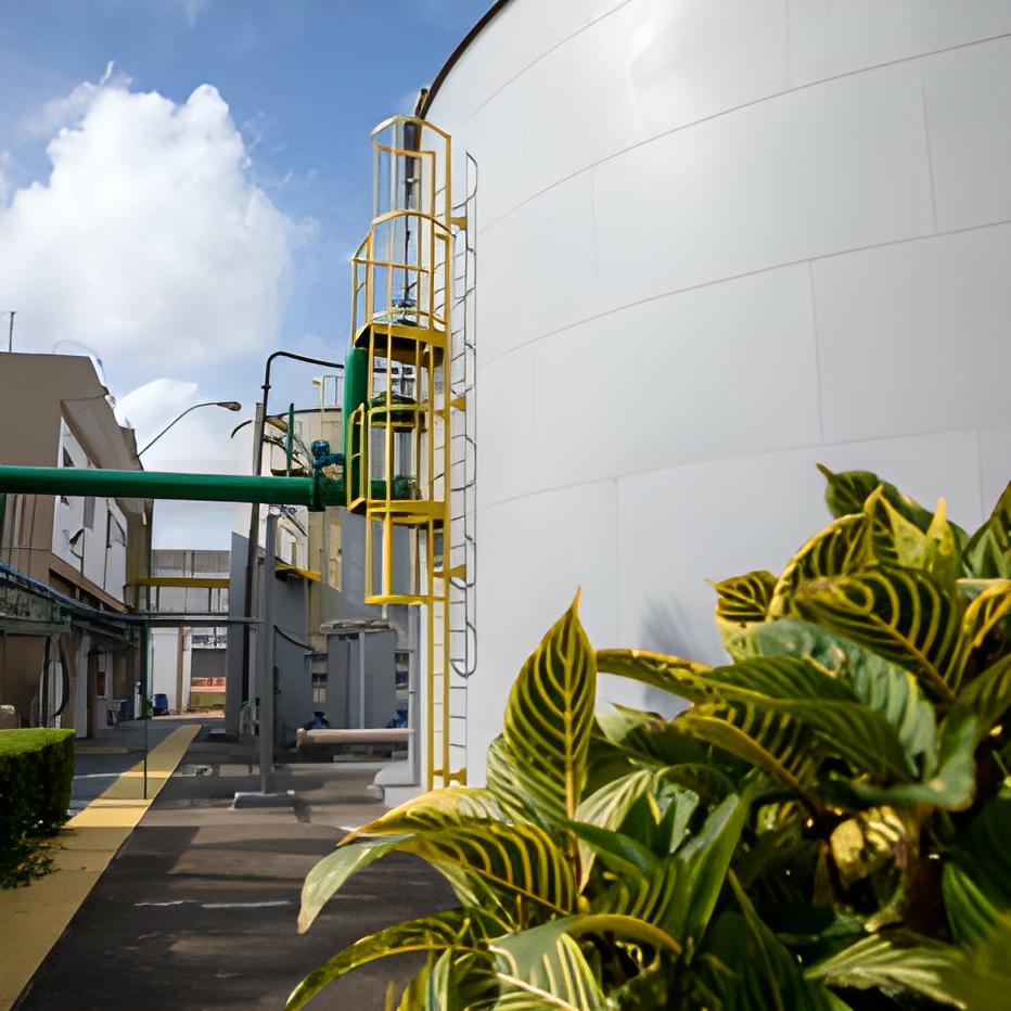 Tubulações da usina